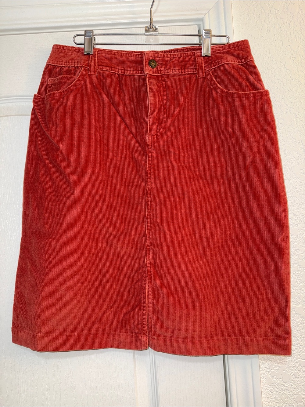 NWOT Rust Corduroy Women's Skirt